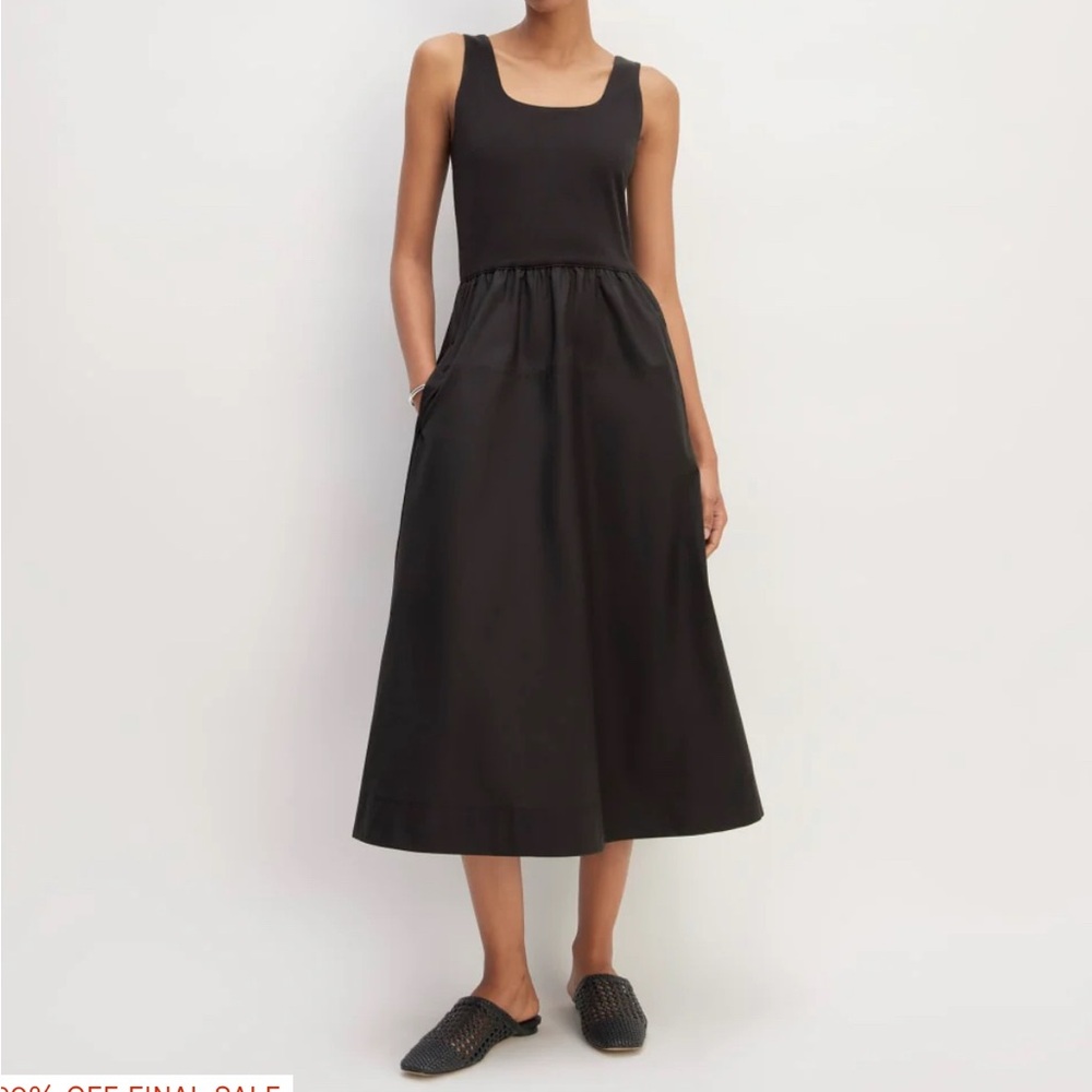 Everlane Supima Riviera Black Sleeveless Dress NWT